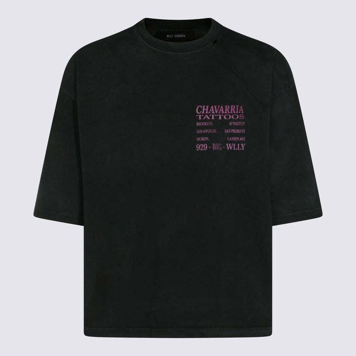 Willy Chavarria T-shirts and Polos - Black | f589b3600b16cb6668b6fab759bb93e40cc219c0