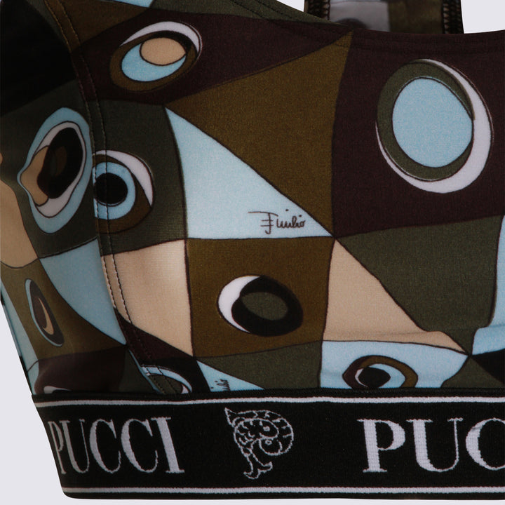 Emilio Pucci Top - KHAKI BLUE | b4f1d1a3fd7e927aad9610325b2ed7c9199fe26a