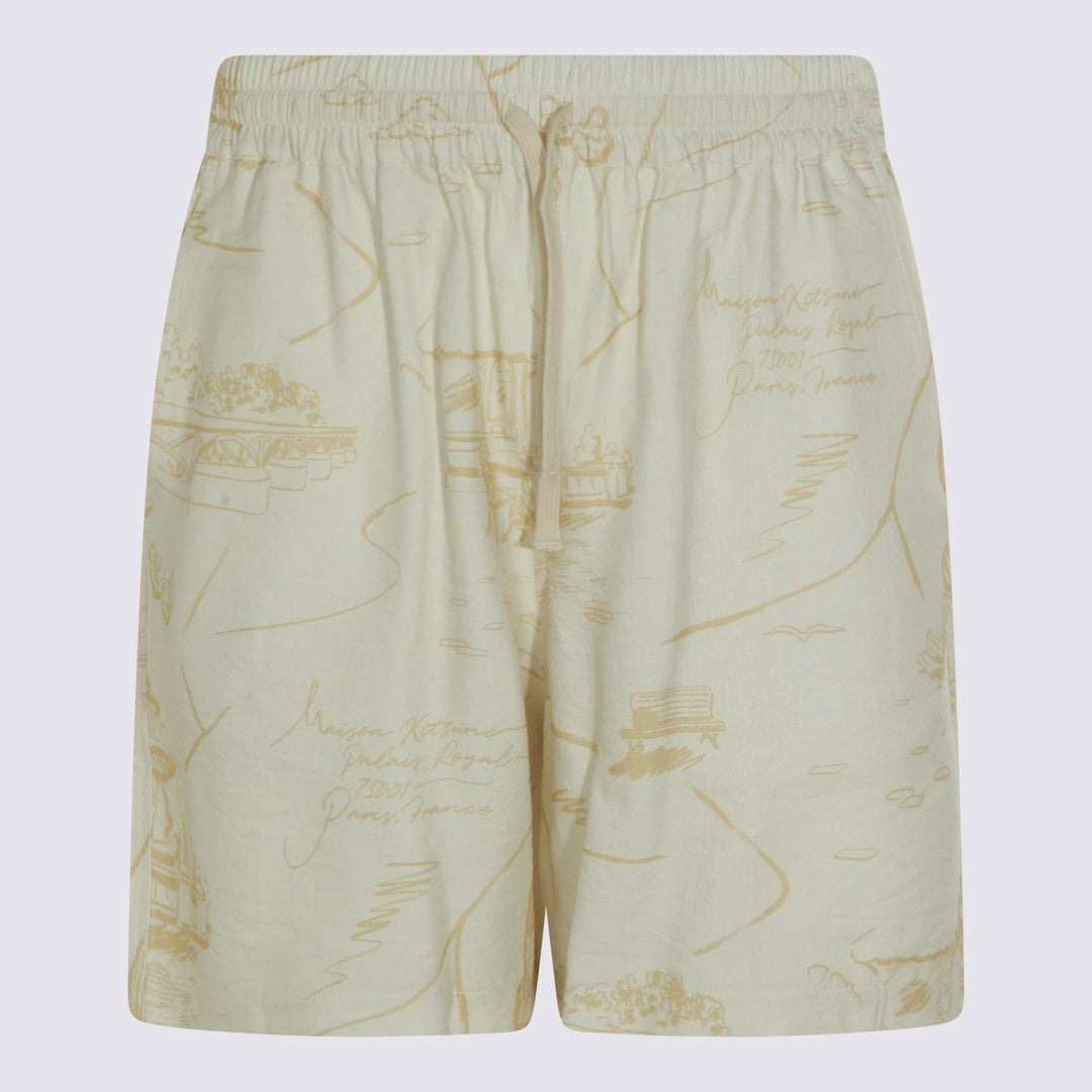 Maison Kitsune' Shorts - NOBLE BEIGE/STRAW | fe4acb962f3114da131ddd53cae7c3ef5db03c07