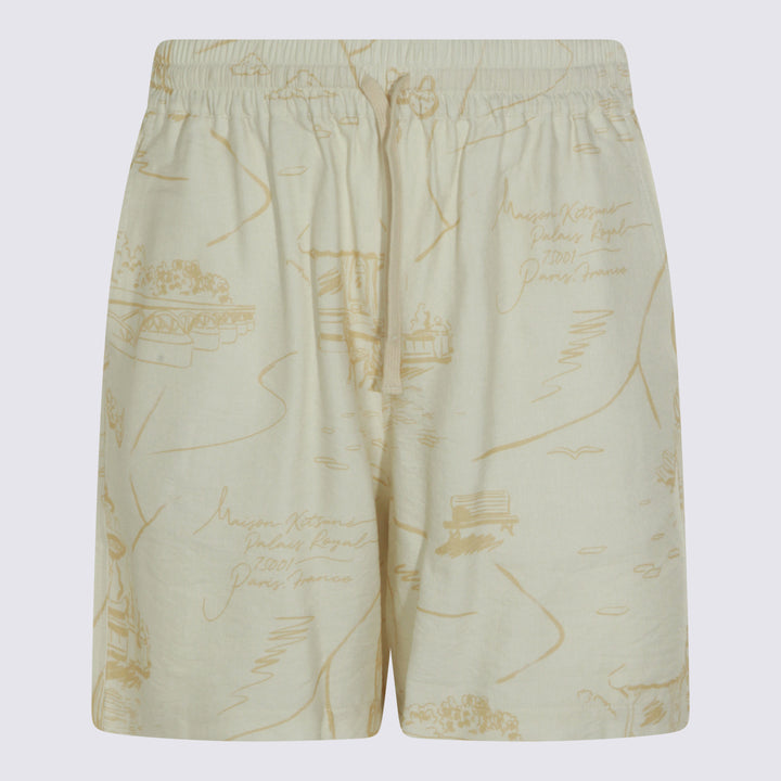 Maison Kitsune' Shorts - NOBLE BEIGE/STRAW | fe4acb962f3114da131ddd53cae7c3ef5db03c07