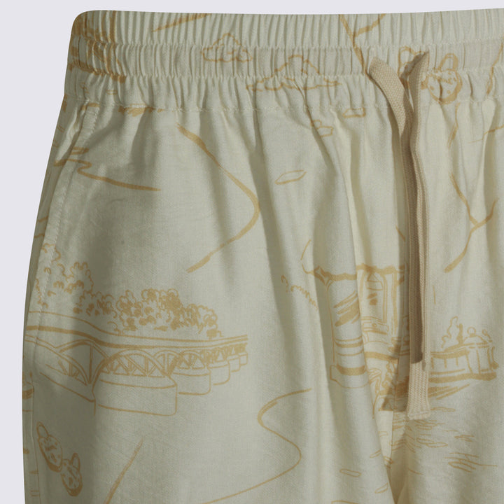 Maison Kitsune' Shorts - NOBLE BEIGE/STRAW | 632425de5e1769b3eee620992a566eaa93b0ab24