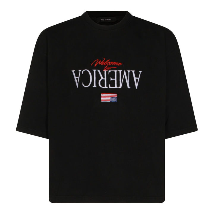 Willy Chavarria T-shirts and Polos - Black | cc749f9ebeb58780080d9bcdc05f60a53ab0a598