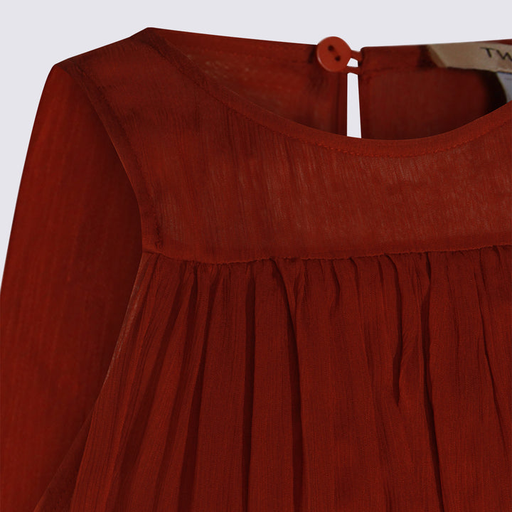 Twin-Set Dresses - BROWN HENNA | 8faaaab072dd06b41b20a97a12f78db6ccedbeb0