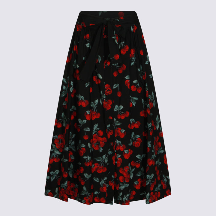 Twin-Set Skirts - CHERRIES BLACK/RED | 4cb6c70d7d364b4feef32a537fd25d09605d62c0