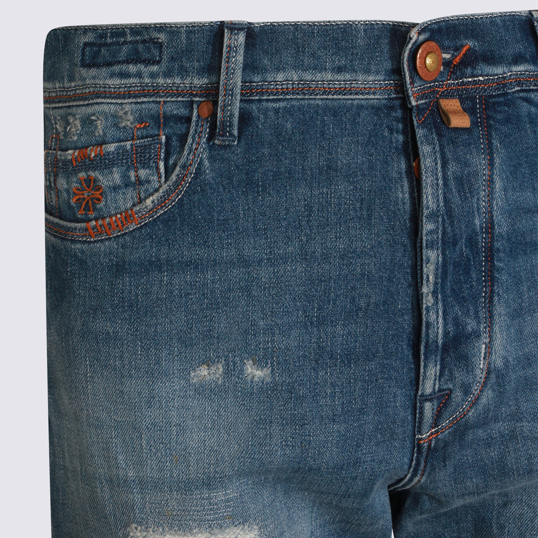 Jacob Cohen Jeans - Blu e verdi | 40e92197e9b5768bf4d0f8293eb15a8b65cfe427