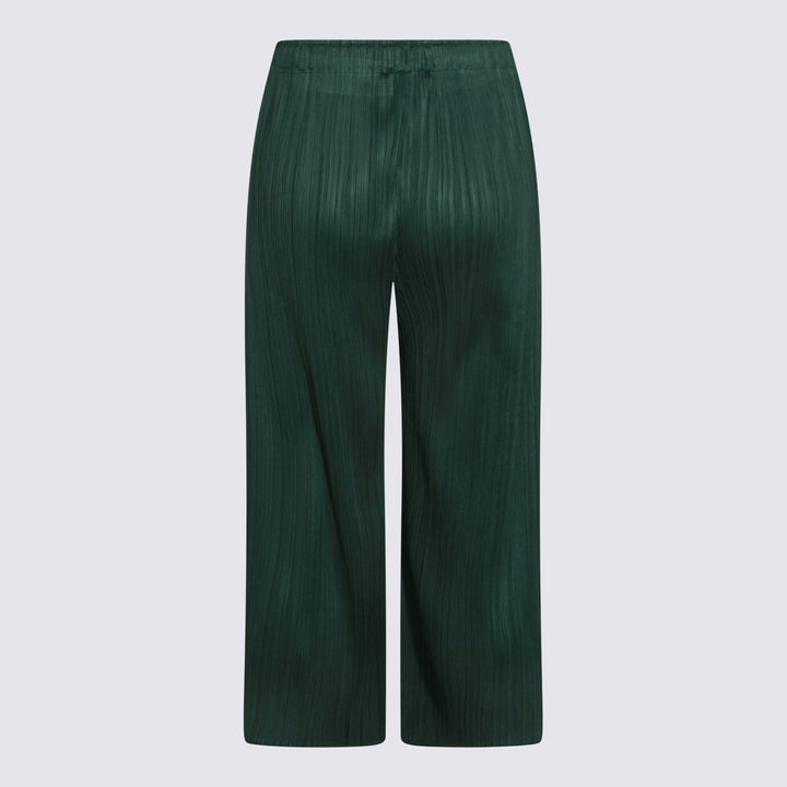Pleats Please Issey Miyake Trousers - Blu e verdi | 061a687f49bd665be880ab09008d574d93021cb2