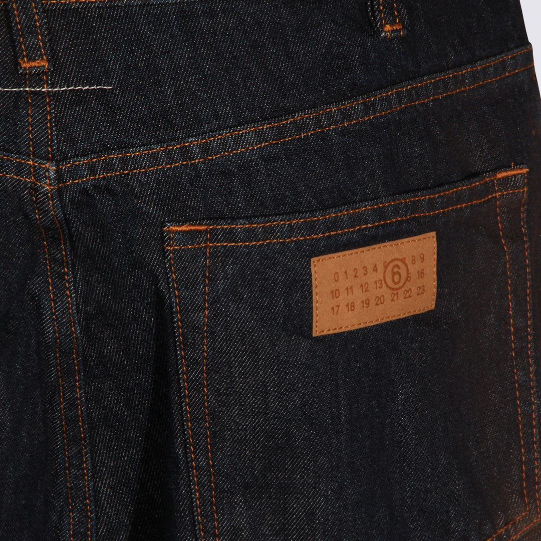 Mm6 Maison Margiela Jeans - Dark blue | 27685be47671baa2b7dc251c9ffdedd4e3af4f27