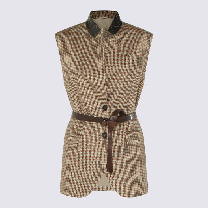 Brunello Cucinelli Jackets - Check | 856a083171650f2bcab08dc8f8489dd8b38e4a50