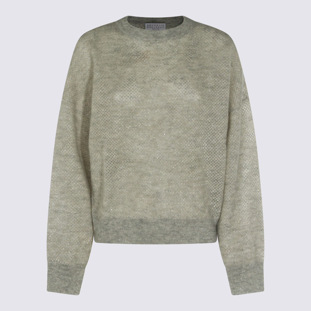 Brunello Cucinelli Sweaters - Metallici e grigi | 205814bbddb767eb0d024302ecdbce44e8650e8c