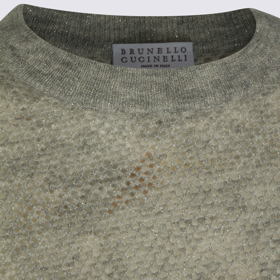 Brunello Cucinelli Sweaters - Metallici e grigi | 1b4bb20c9bad43909978f0e5f33ef542fe3a0292