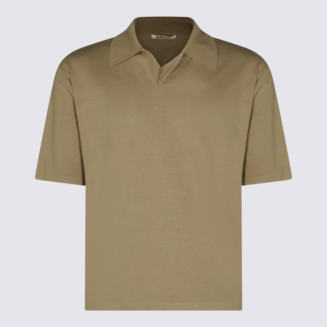 Auralee T-shirts and Polos - KHAKI BEIGE | e77f12963a1343bbfaa938e8c3e33640651de19c