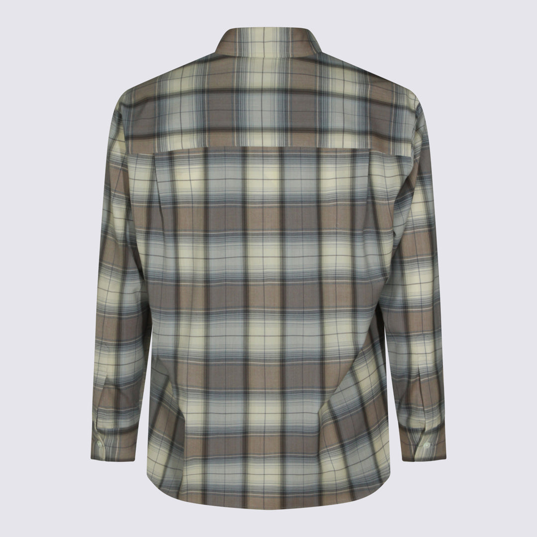 Auralee Shirts - BLUE GRAY CHECK | b9339e12ee600095f9328874d939c28db33b1d5b