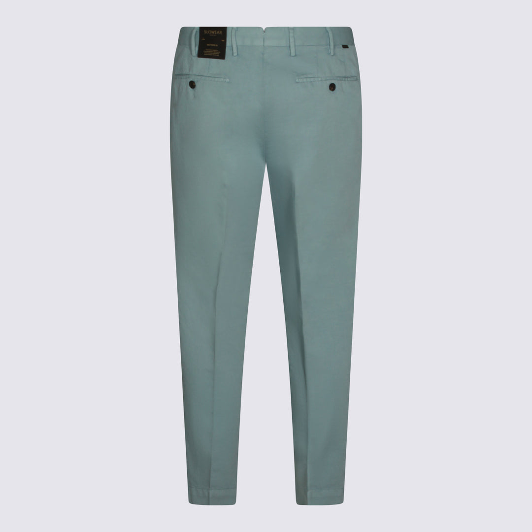 Incotex Trousers - Blu e verdi | 4404dd7729d54532b67e7c95cf2e85c6b72a5eb0