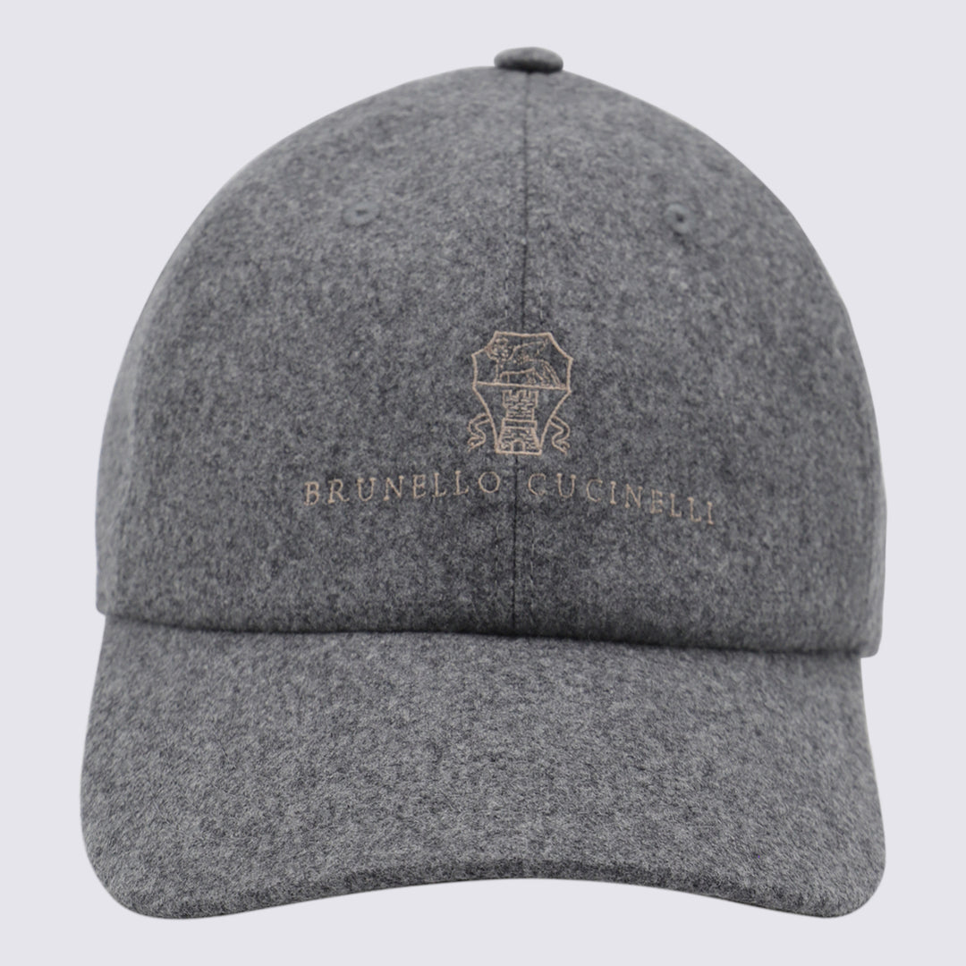 Brunello Cucinelli Hats - Grey | fd2ada69305b01e48a5070d0ebd59c7e01006164