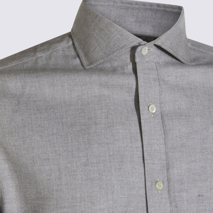 Brunello Cucinelli Shirts - Light grey | a533ed8a0e7165ba93e8bb5b7485cdfc782a58cd
