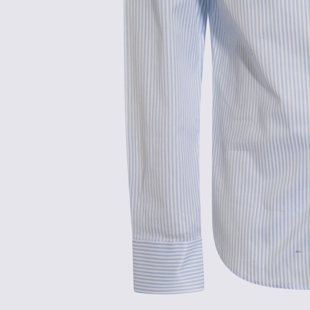 Canali Shirts - White-Blue | 014ea657b5d60a02062625b4eda3d96df43c8ca0