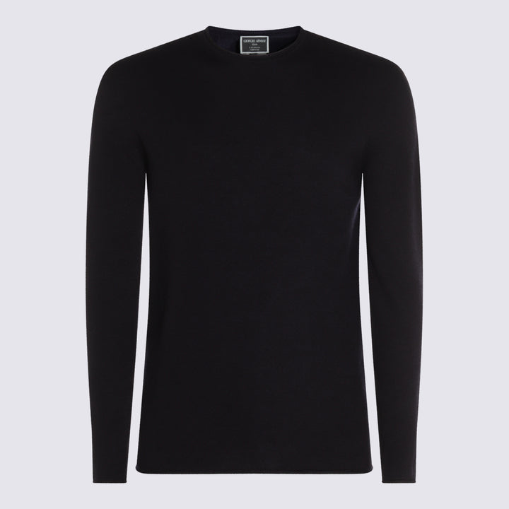 Giorgio Armani Sweaters - Navy | a3ed0d23f37d4d2626ddab0a55a4fb44f4621bc6