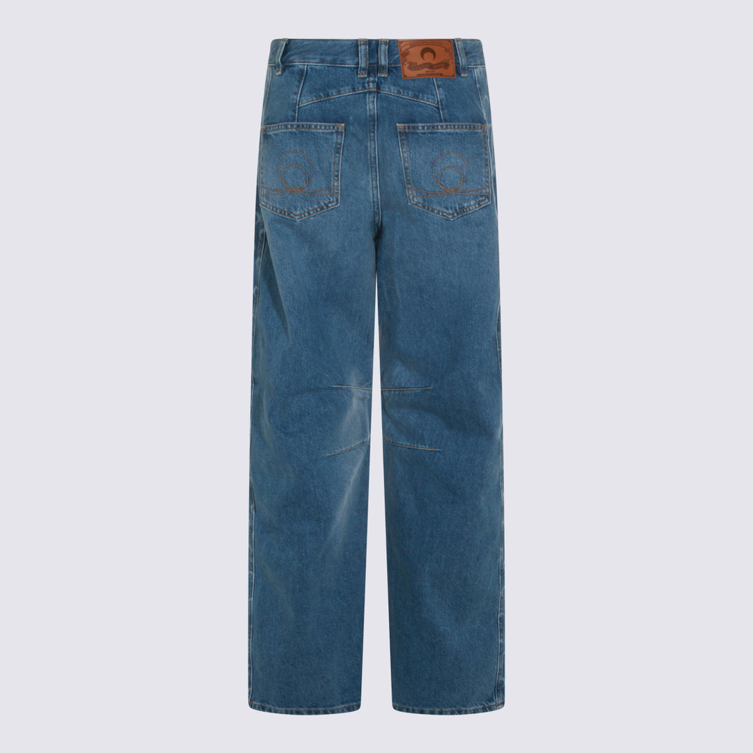 Marine Serre Jeans - LIGHT BLUE | 4f3f30c65076337ddf58d670328d5970c71caabb