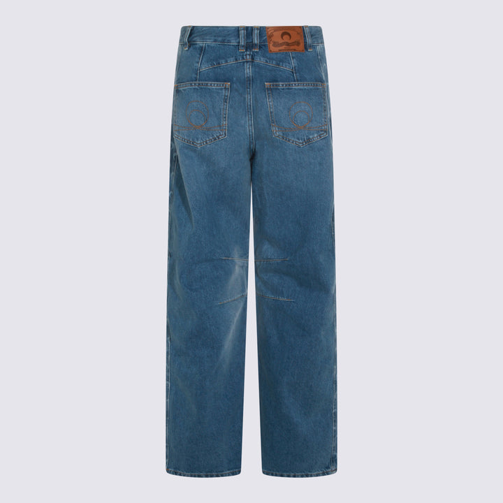 Marine Serre Jeans - LIGHT BLUE | 4f3f30c65076337ddf58d670328d5970c71caabb