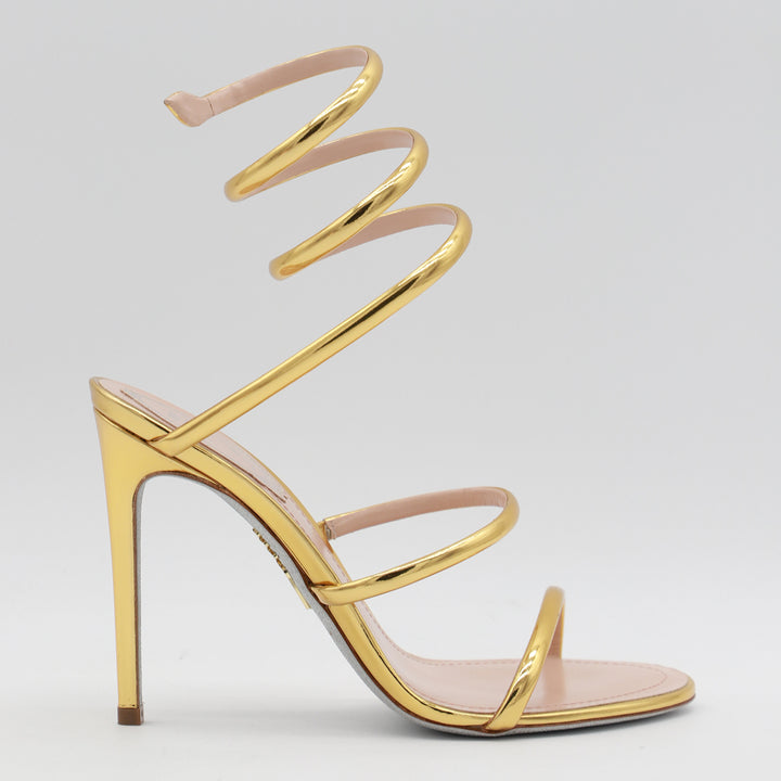 René Caovilla Sandals - Gold | d188b1772ebbb22af966d7c111291a9d248a2141