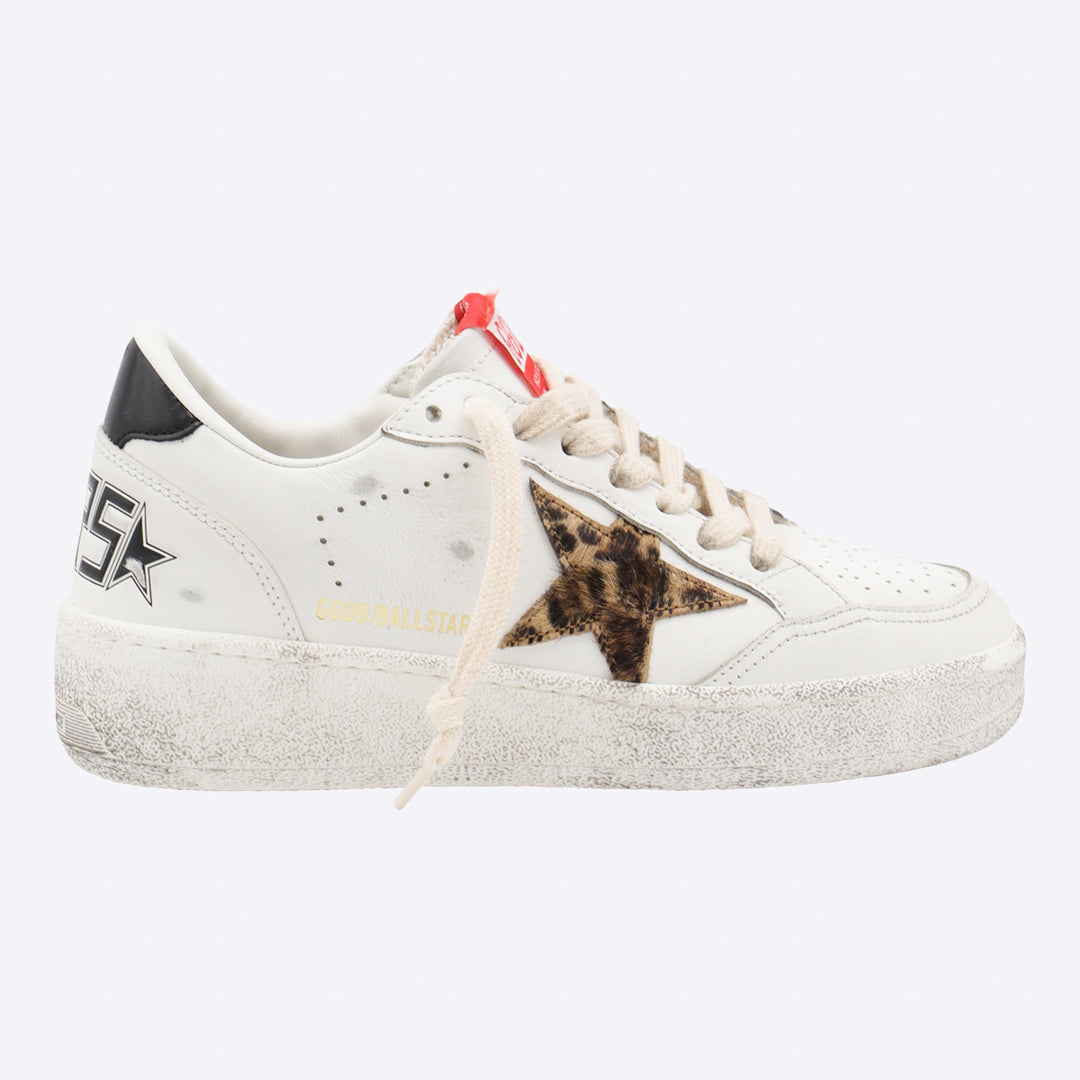 Golden Goose Sneakers - WHITE/BEIGE BROWN/BLACK LEO | f1cc0b25be99d081e5b67608e449c43a7e4e476d