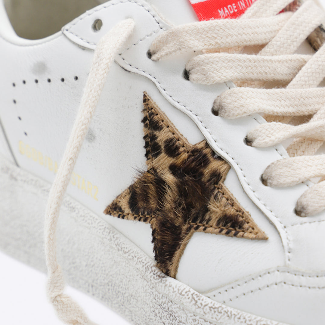 Golden Goose Sneakers - WHITE/BEIGE BROWN/BLACK LEO | ceda6d034a84c5fa2bd44efb15dd1e2baf924df2