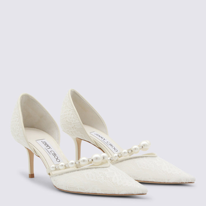 Jimmy Choo With Heel - IVORY/WHITE | d6e57fa397f60c14f5cf2c3860f0bae835bfad80