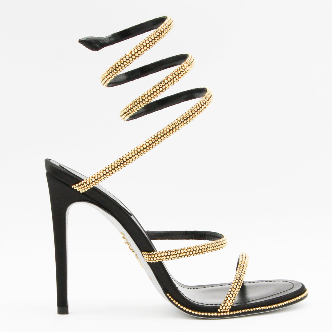 René Caovilla Sandals - GOLD/BLACK | 30c315eb441610ad67f3a31a72b5fd3db2e0a430