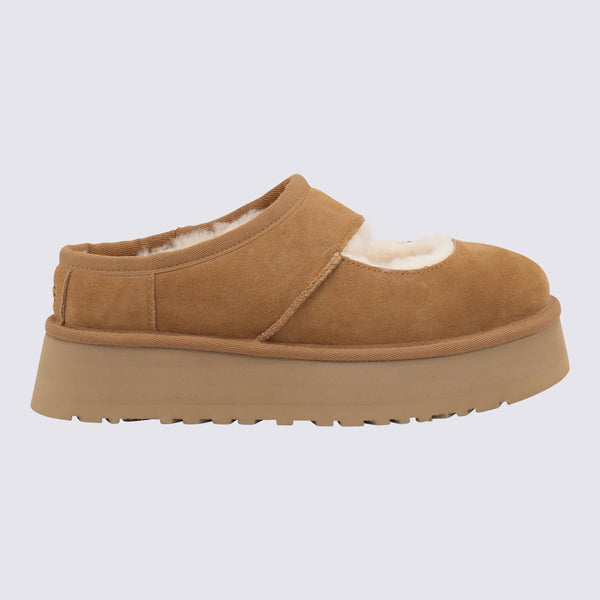 Flat Shoes Chestnut
