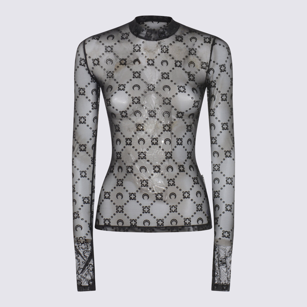 Marine Serre Top - Black | c8774fa60a92eed08fe799713e0f150c8f7534b5