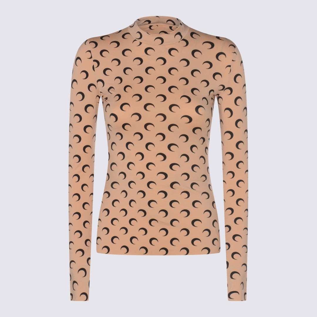 Marine Serre Top - TAN | 8369115de24448f03ad7d345168d1908c66db8d6