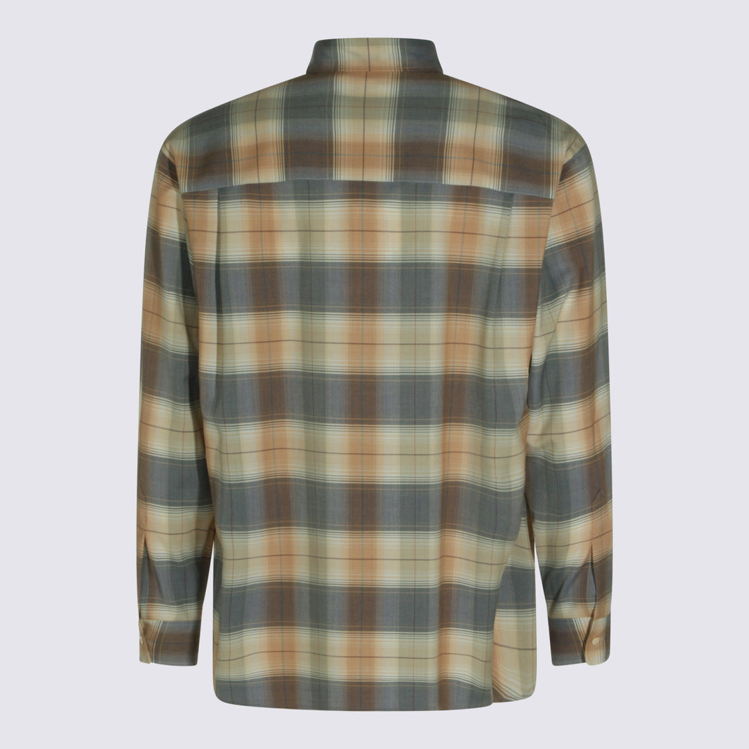 Auralee Shirts - LIGHT BROWN CHECK | b8f4ea0fe53d81ea17006ca0d06d2298caa1cd00