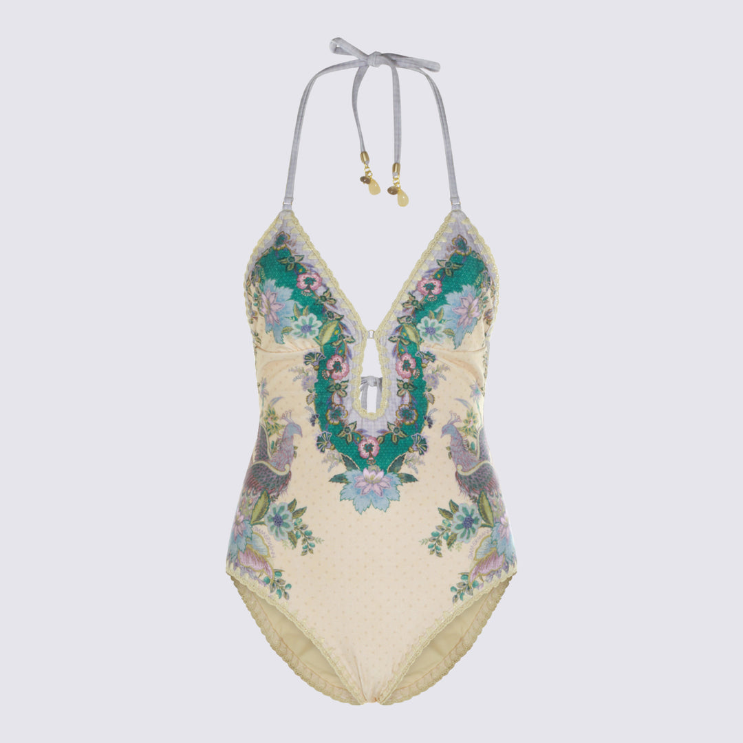 Zimmermann Sea clothing - CREAM SCARF FLORAL | 52ec97a5e7da2b9800f23850296d9dae9f8c8f83