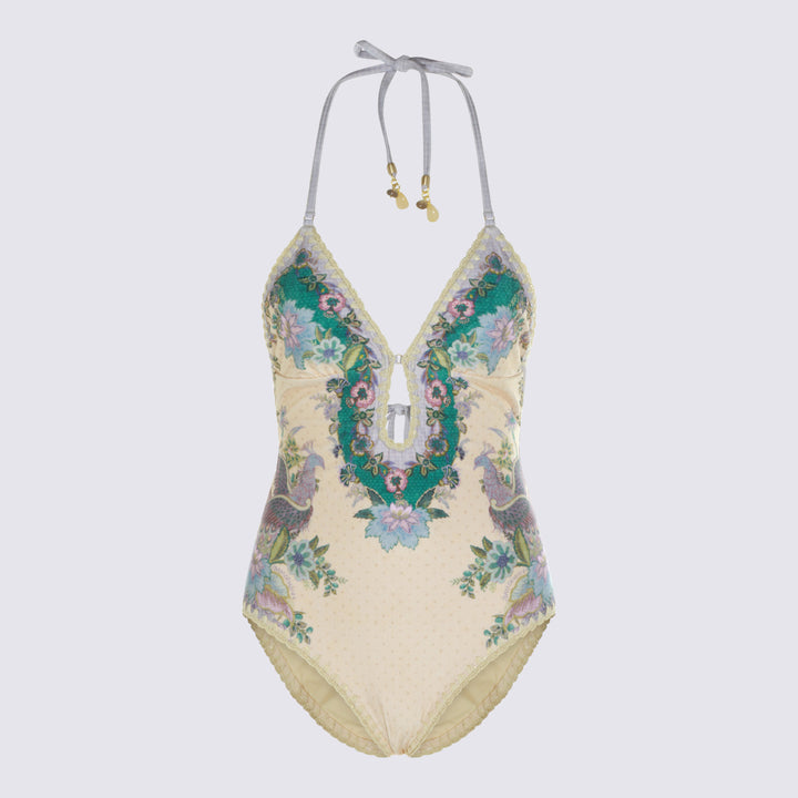 Zimmermann Sea clothing - CREAM SCARF FLORAL | 52ec97a5e7da2b9800f23850296d9dae9f8c8f83