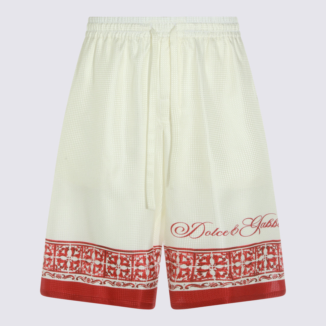 Dolce & Gabbana Shorts - RED-WHITE | 51753589a1d83f3f27094ee38400a708adc62577