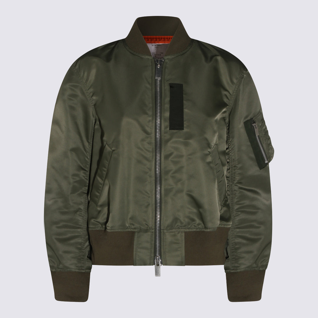 Sacai Jackets - Khaki | c7874b28a3e5d0aeee377217fb3a95b397bb34a3