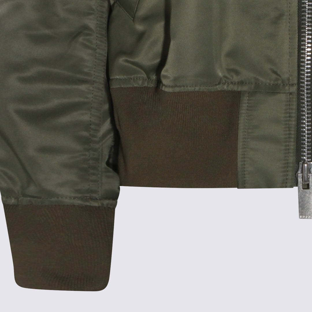 Sacai Jackets - Khaki | d74ed1ba03ebe34549b65c9ac94f045bc9a3cb67