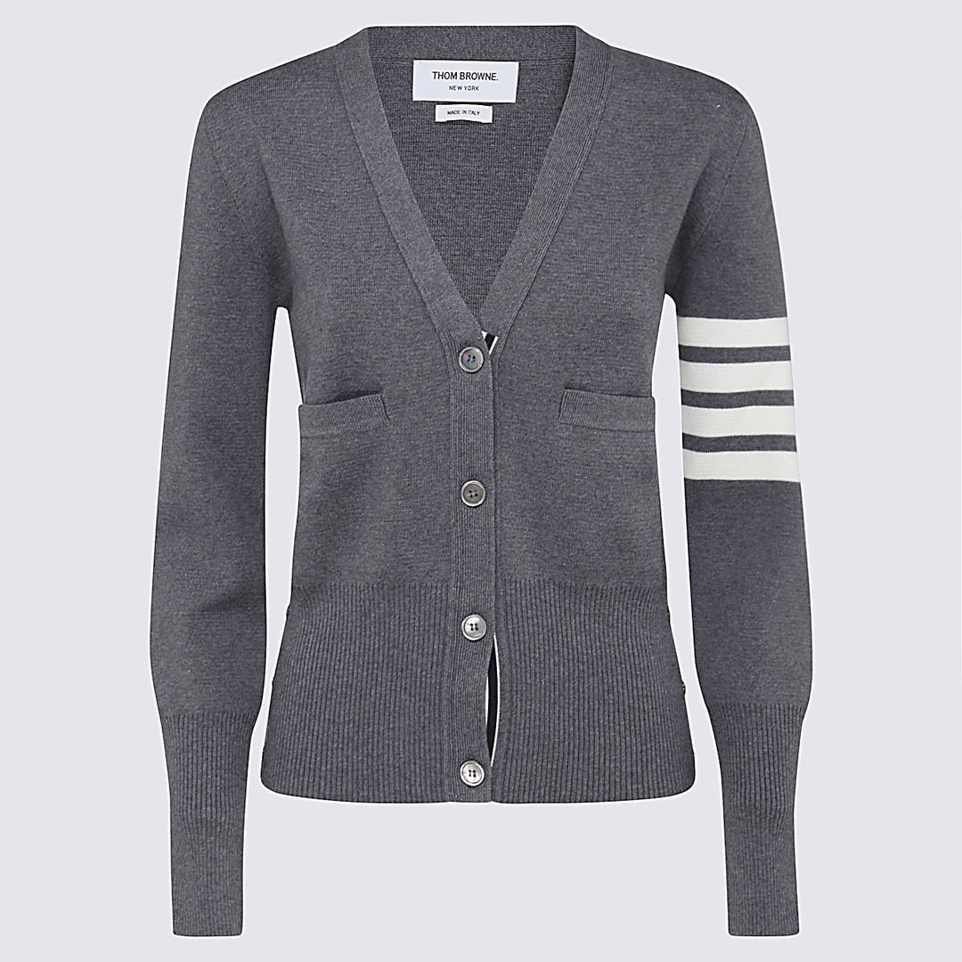 Thom Browne Sweaters - MED GREY | 49361f4ab8d44e619e0ace5d31383a23ec589da9