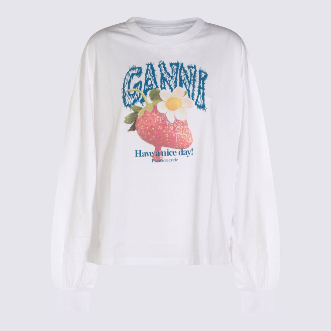 Ganni Sweaters - Bright White | a27e904469a72afa787ccddf2eb0aba5b89d541a