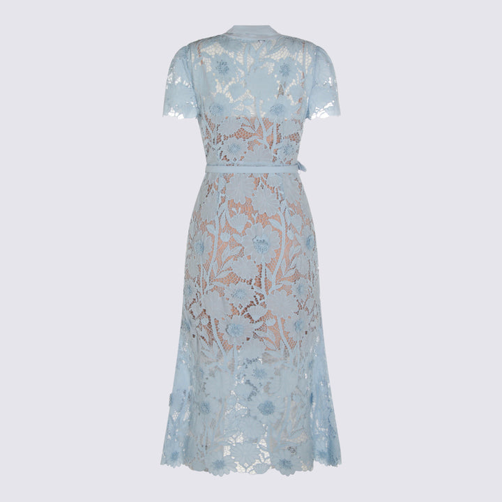 Self-Portrait Dresses - Blue | f121c007de203becaf5a33763df61eec75b794ff