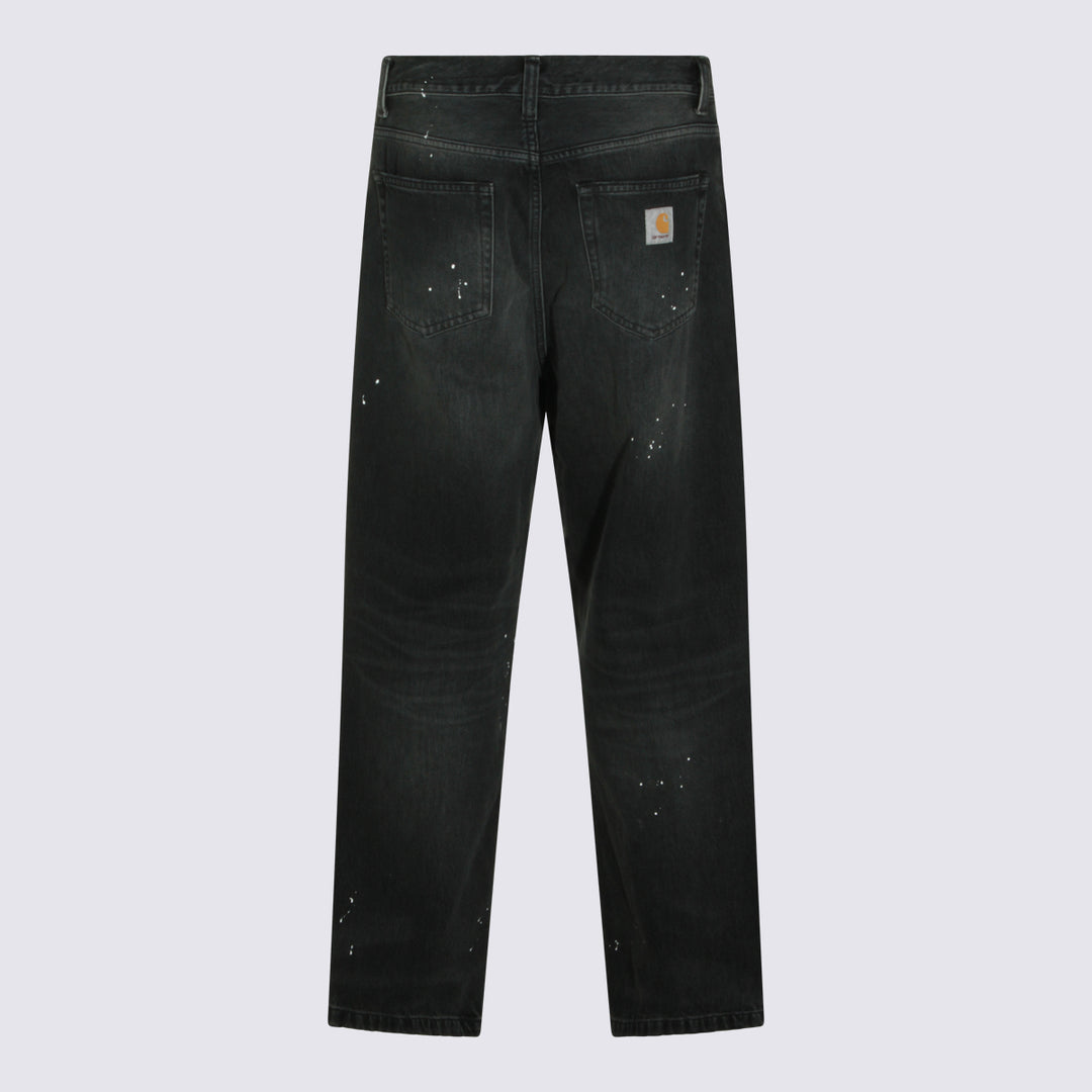 Carhartt Wip Jeans - DESTROY WASH BLACK | fe77229bc44f3cc8daa418b65b0b52bfdb8f9c3a