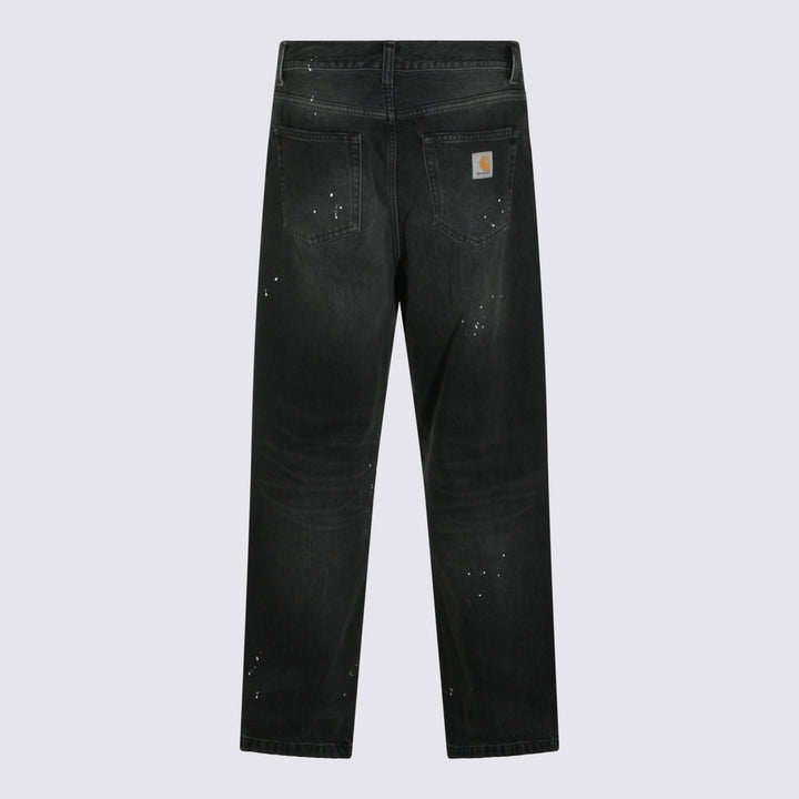 Carhartt Wip Jeans - DESTROY WASH BLACK | fe77229bc44f3cc8daa418b65b0b52bfdb8f9c3a
