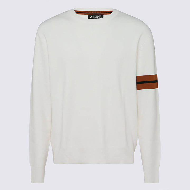 Zegna Sweaters - White | 66eb3b849baaab00276a04f3ef3ec1f0a81fcfbc