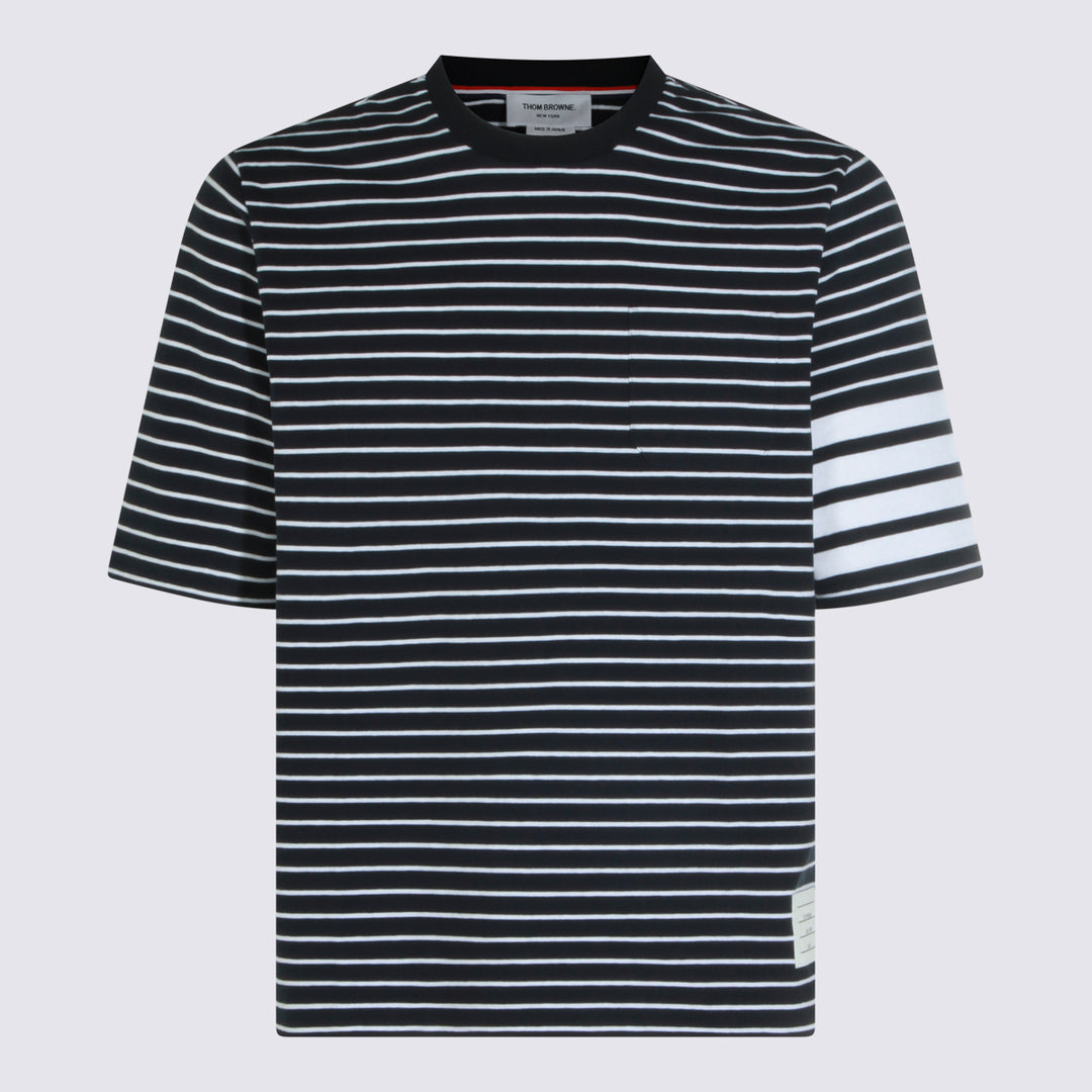 Thom Browne T-shirts and Polos - NAVY/WHITE | b0a5d1101109682d6e68e0904cae0516b5f5b112