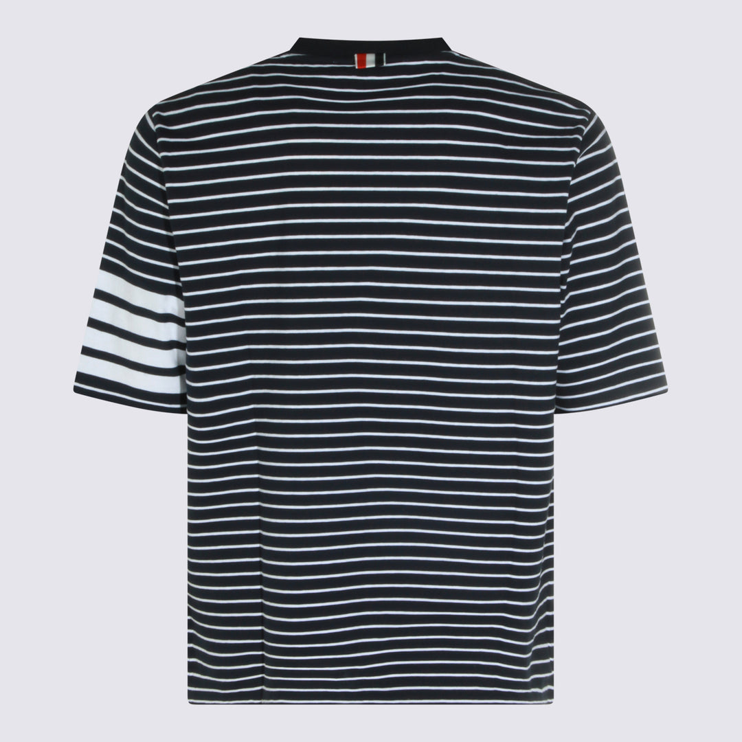 Thom Browne T-shirts and Polos - NAVY/WHITE | ecd7a83577c1dcafcaaf6c6f572cf35cc4769f5b