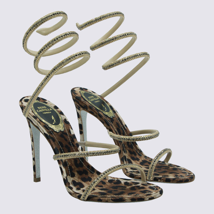 René Caovilla Sandals - LEOPARD | 9be07196d661bbff8cda108896cde10360581da1