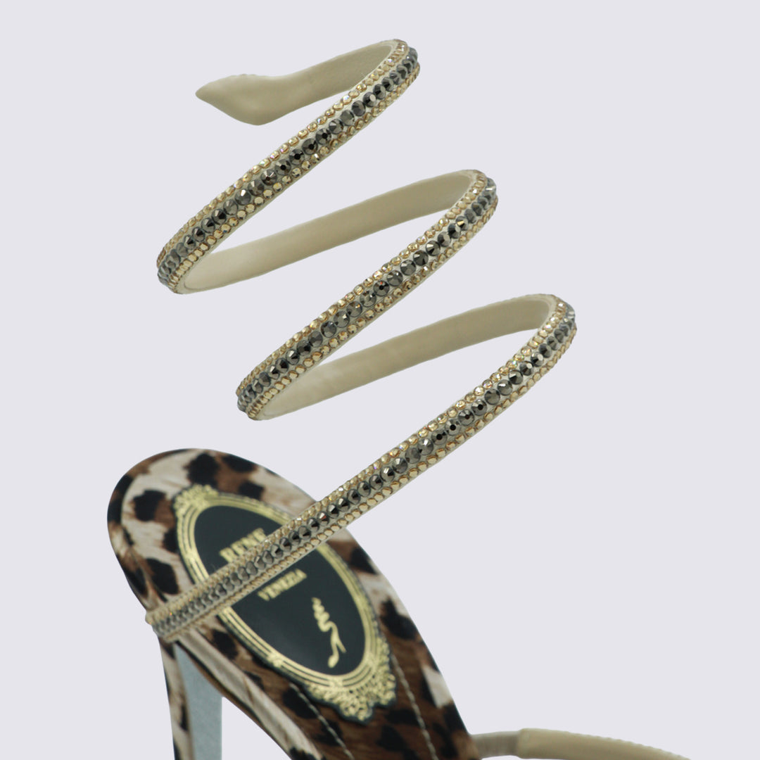 René Caovilla Sandals - LEOPARD | f144d94ef37dd7ec3ac5b1026a1bda5793a9c174
