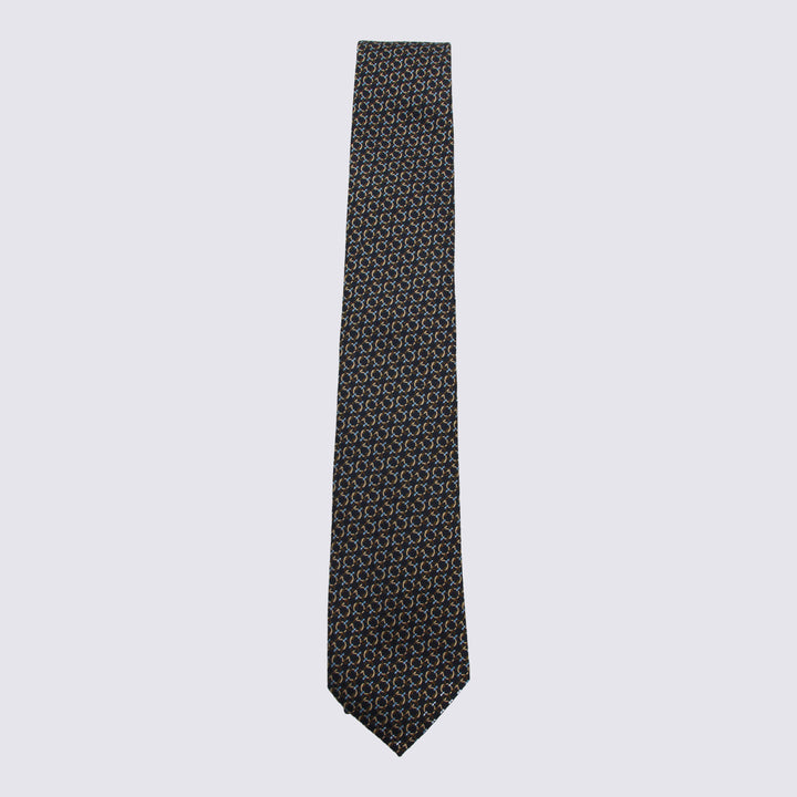 Ferragamo Ties - Navy | 7b36cc33b63f64a86ecc079e379ab4146b5040c8