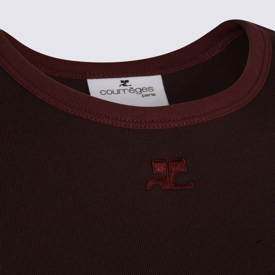 Courreges T-shirts and Polos - BURNT RED/DEEP GRENAT | 46ff239e82f0b0be8725e87b1e57dea95a0365da