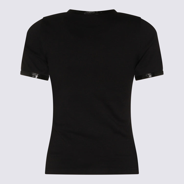 Courreges T-shirts and Polos - Black | 75a7d1271fc208dc30a3a6a27c92473ee6d38451